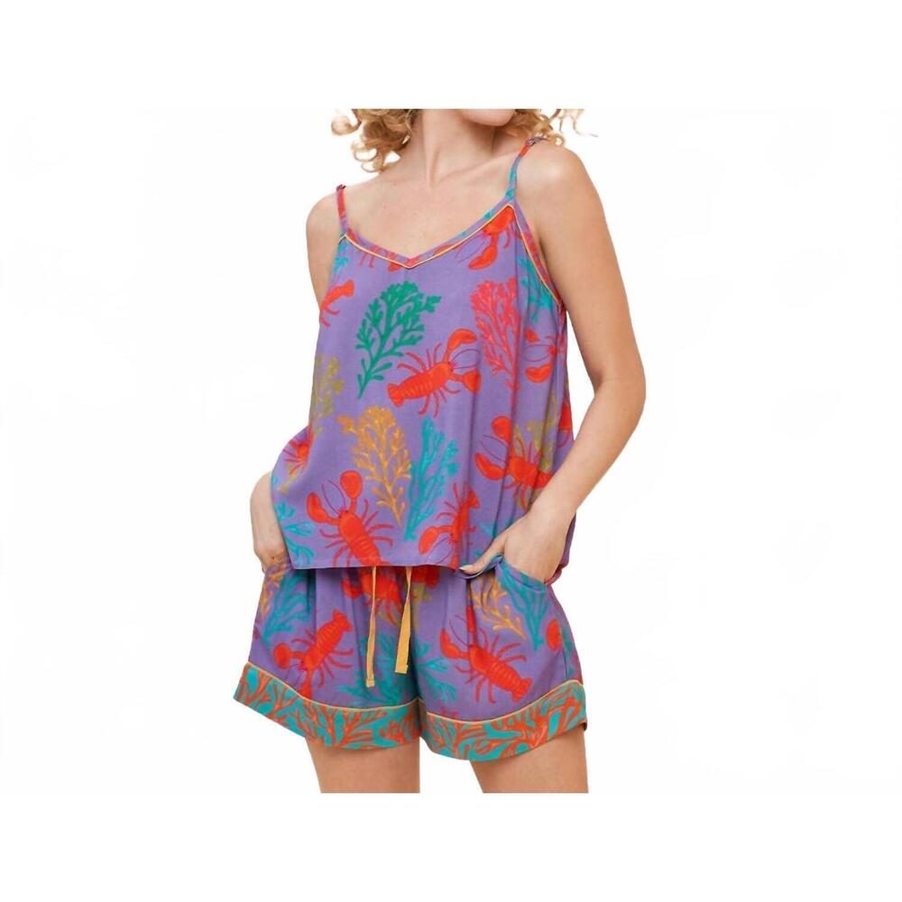 NEW POWDER DESIGN INC powder designs cami lobster buddies pyjamas in lavender